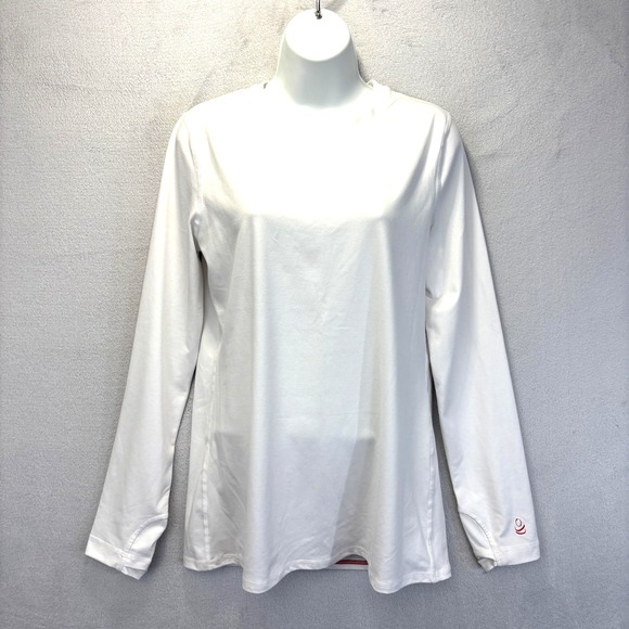 Cuddl Duds Tops - Cuddl Duds Base Layer Thermal Long Sleeve Shirt Infrared Womens M White Wicking